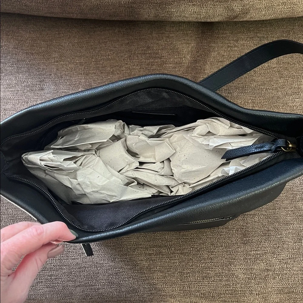 New Style & Co Hudsonn Convertible Hobo Bag in Black